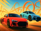 Two stunt racers