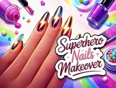Superhero nails makeover