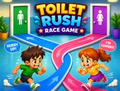 Toilet rush race game