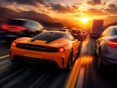 Extreme highway traffic racer