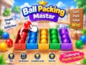 Ball packing master puzzle &ndash; fill box
