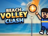 Beach volleyball clash: summer smash