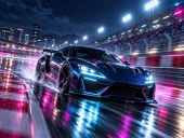 Neon circuit rush