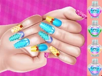 Princess theme nail art diy
