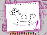 Coloring book: toy shop