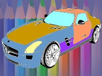 Muscle cars coloring