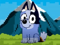 Bluey dog pixal