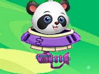 Baby panda space adventure
