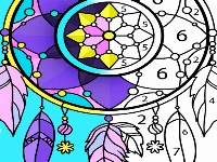 Adult coloring book game of stress relieving