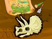 Dinasaur bone digging game